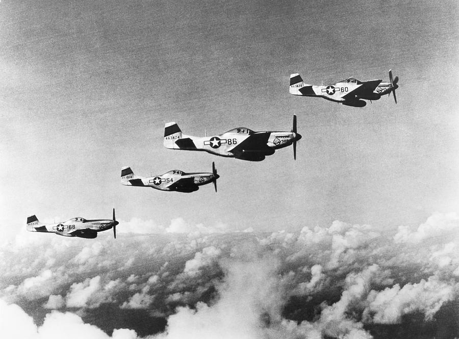 World War II: Mustangs Photograph by Granger