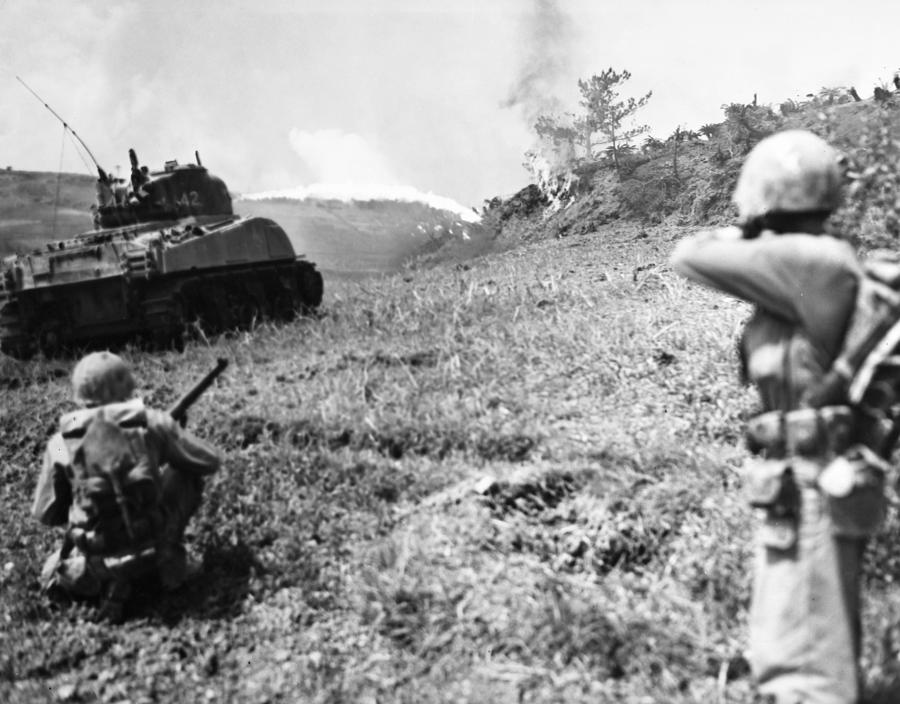World War II: Okinawa Photograph by Granger