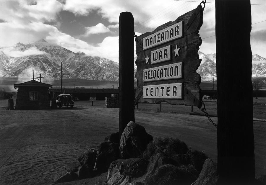 World War II, Wooden Sign At Entrance Photograph by Everett