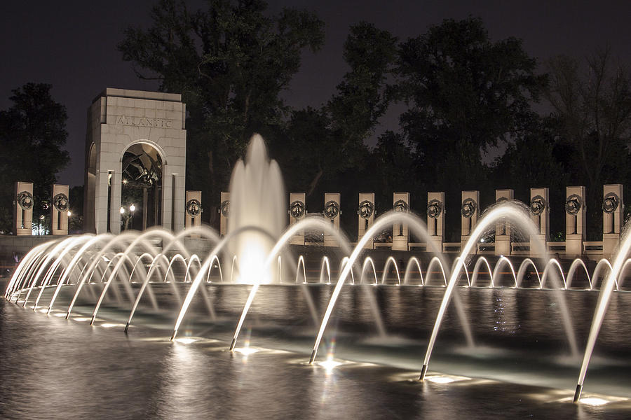 World War Two Memorial in D.C.  Photograph by John McGraw