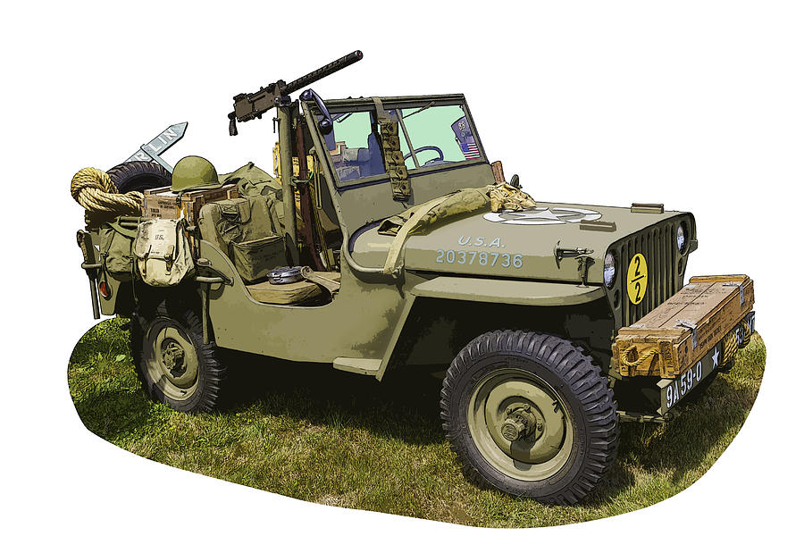 World War Two - Willys - Army Jeep  Photograph by Keith Webber Jr