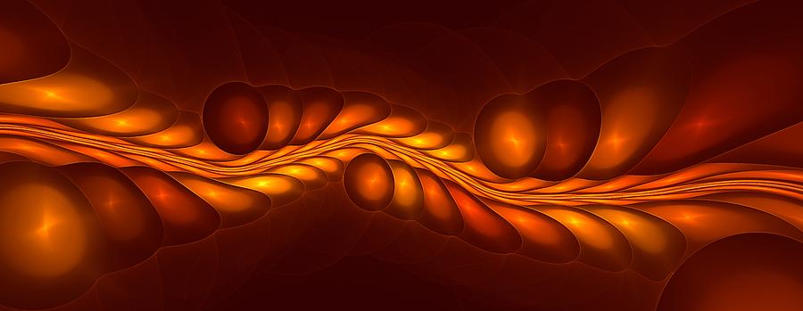 Worm Sign Orange Digital Art by Doug Morgan