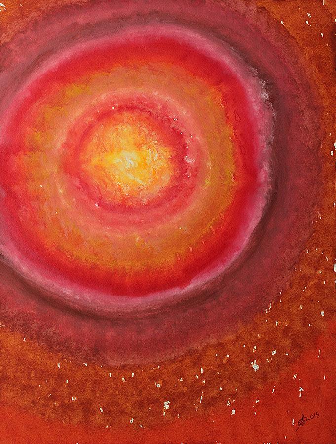 Science Fiction Painting - Wormhole original painting by Sol Luckman