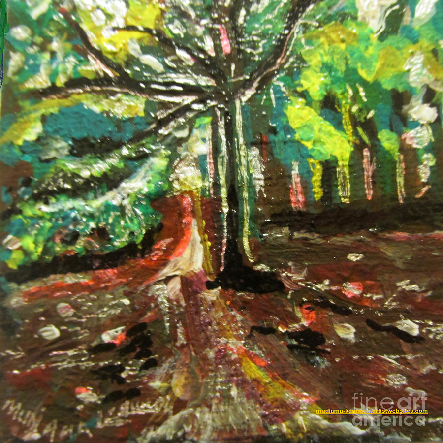 Landscape Painting - Wormwood Scrubs Walk 01 by Mudiama Kammoh Landscape Painting - Wormwood Scrubs Walk 01 by Mudiama Kammoh