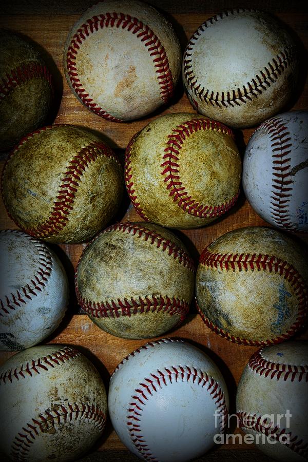Baseball Photograph - Worn Out Baseballs by Paul Ward