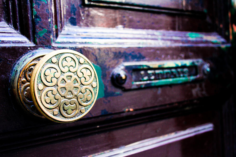 Worn Spanish Door Handle Photograph By Calvin Hanson