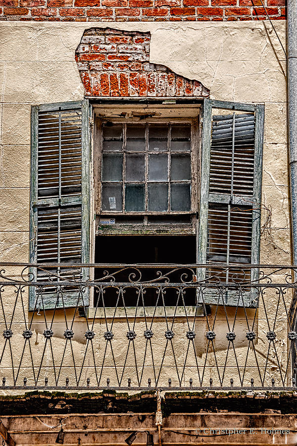 Brick Photograph - Worn Window by Christopher Holmes