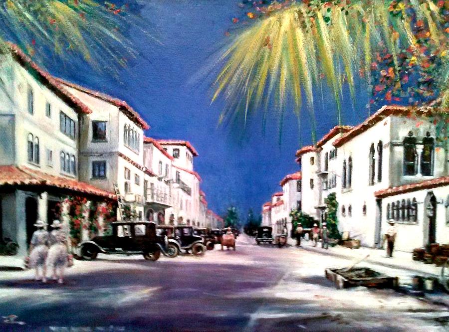 Worth Ave 1925 Painting by Philip Corley