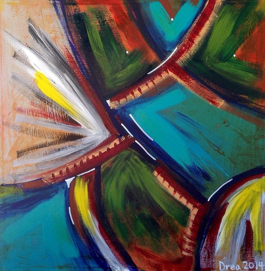 Abstract Painting - Worthy 2014 by Drea Jensen