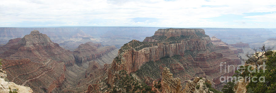 Grand Canyon National Park Photograph - Wotans Thorne Grand Canyon Panorama by Christiane Schulze Art And Photography