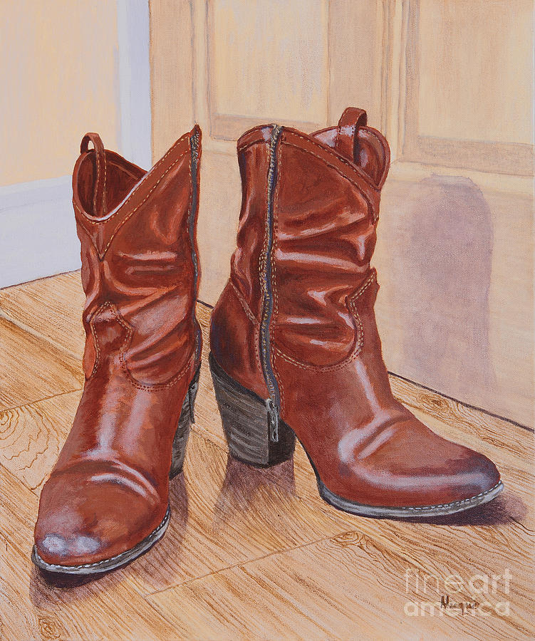 Boot Painting - Would You Like Fryes With That? by Alacoque Doyle