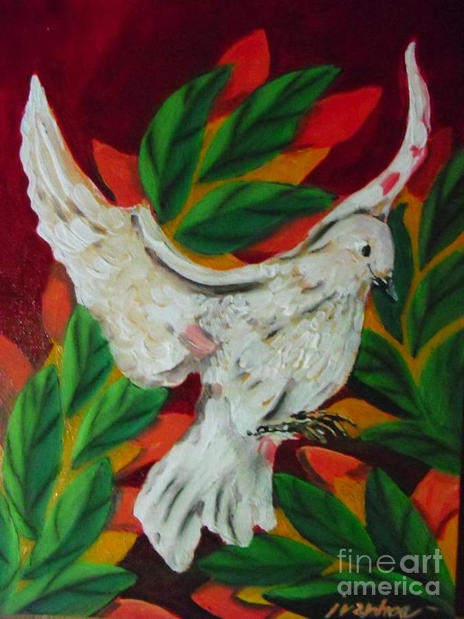 Wounded Dove Painting by Ivanhoe Ardiente - Fine Art America