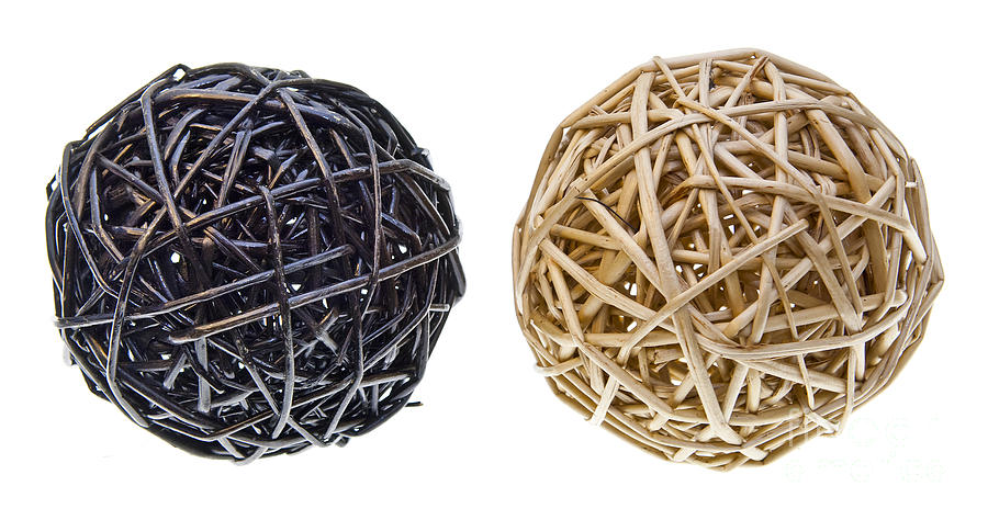 Woven Wicker Balls Photograph by THP Creative