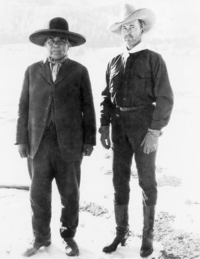 Wovoka And Tim Mccoy, 1926 Photograph by Granger