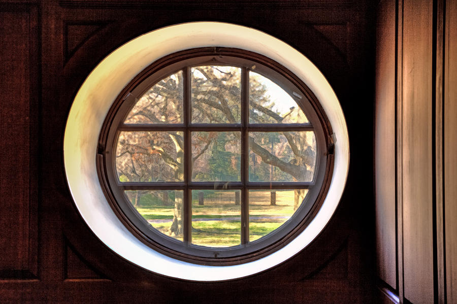 Wren Chapel Window Photograph by Jerry Gammon