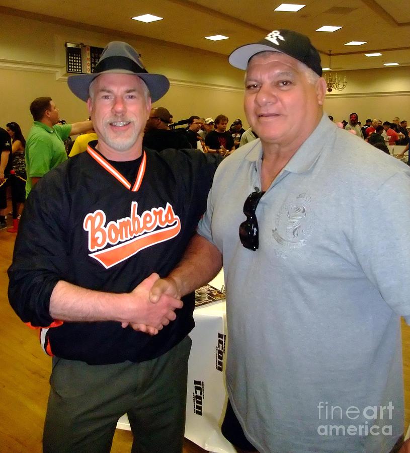 Wrestling Legend The Rock Don Muraco and myself Photograph by Jim Fitzpatrick