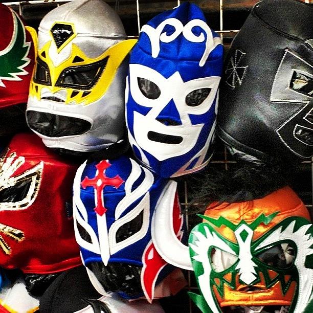 Mexico Photograph - #wrestling #masks #tijuana #mexico by Dan Gaffney