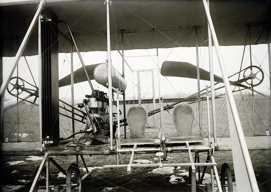 Wright Biplane Engine And Seats Photograph by Library Of Congress