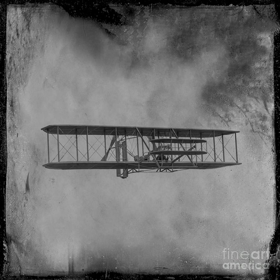 Wright Flyer First Flight Digital Art by Randy Steele