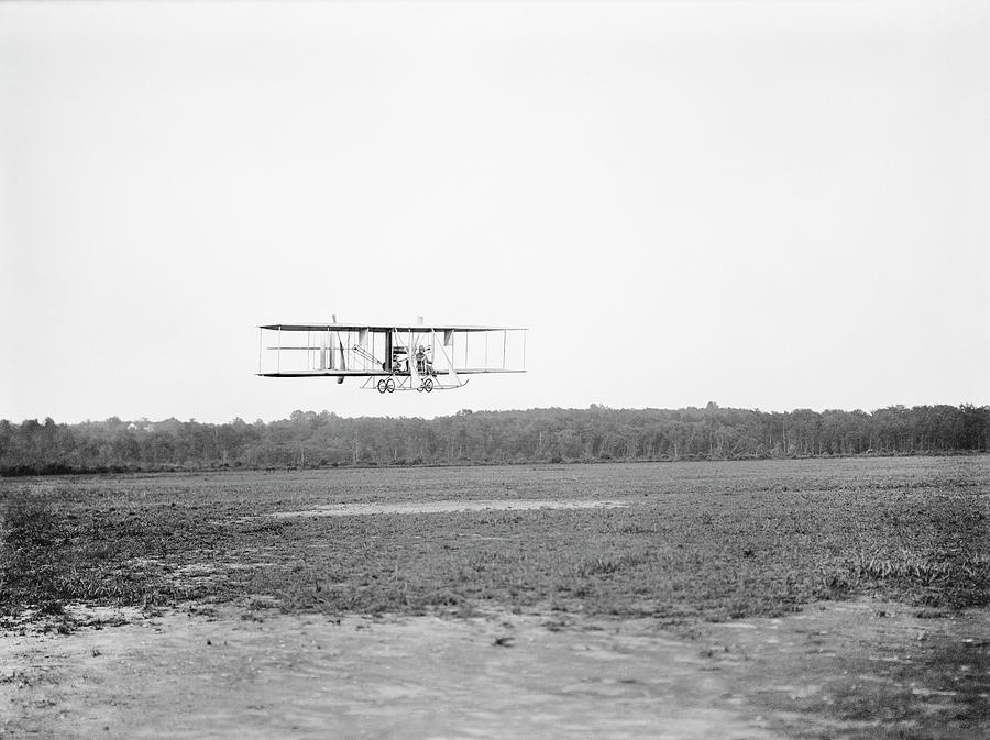 Harris And Ewing Photograph - Wright Model B Airplane by Library Of Congress