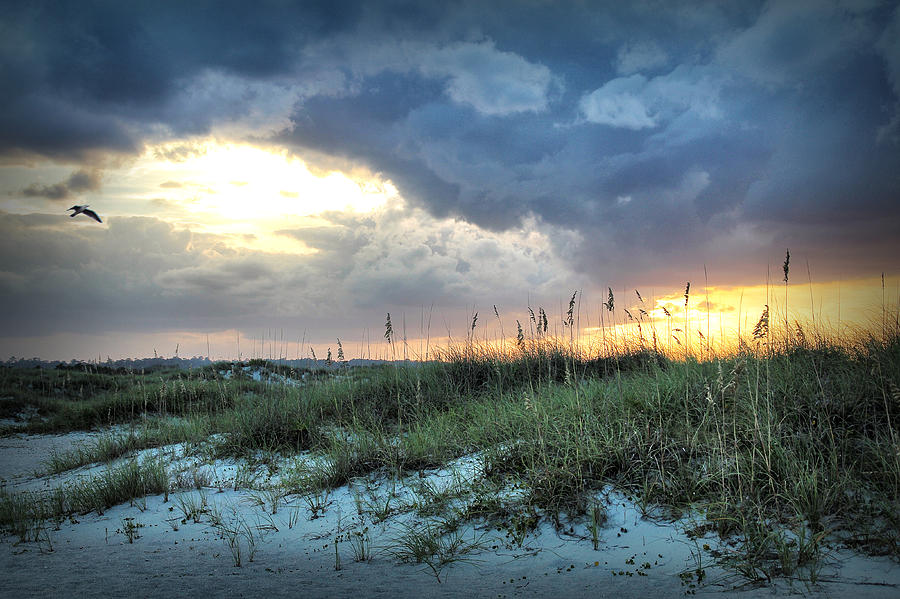 Wrightsville Beach South End Sunset Photograph by Phil Mancuso