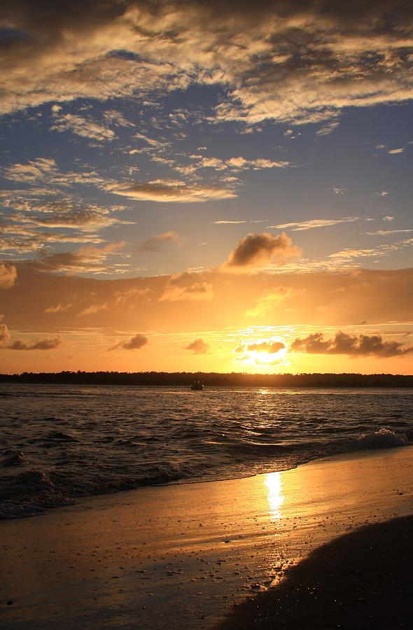 Wrightsville Beach Sunset Photograph by Michael Weeks - Fine Art America