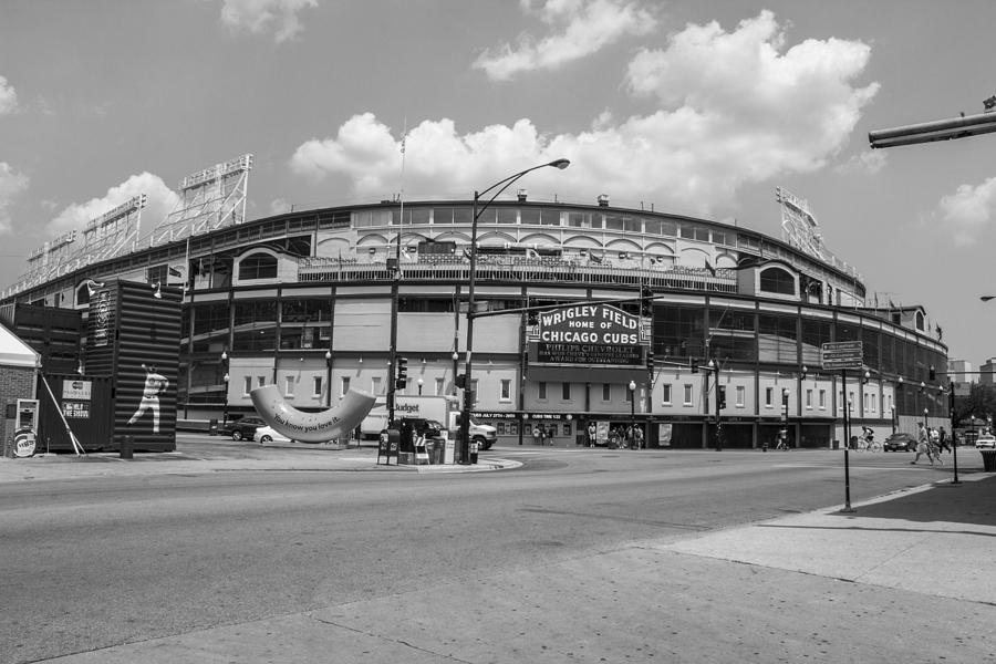 Wrigley Black and White outside  Photograph by John McGraw