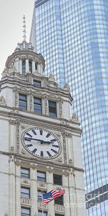 Wrigley Clock Tower Photograph by Ann Horn