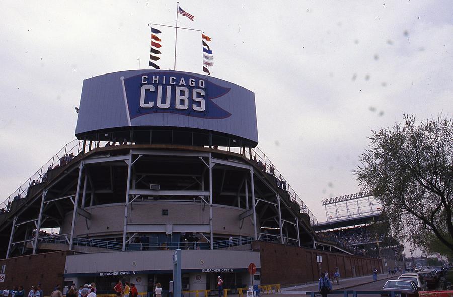 Chicago Photograph - Wrigley Field Chicago by Retro Images Archive