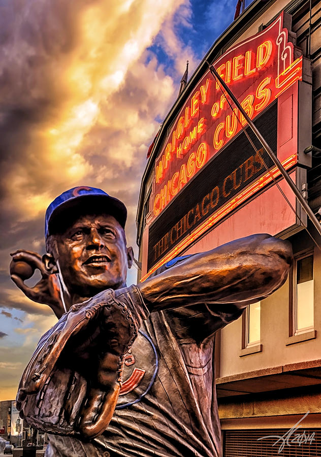 Wrigley Field Legend Painting by Anthony Citro