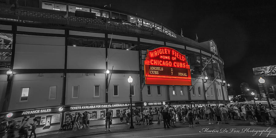 Windy City Photograph - Wrigley by Kevin Martin