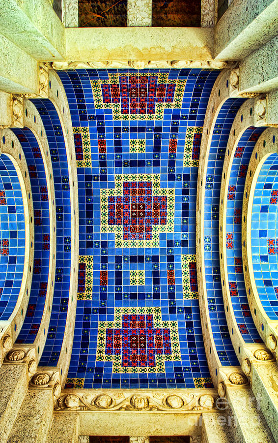 Wrigleys Arch Of Tile By Diana Sainz Photograph