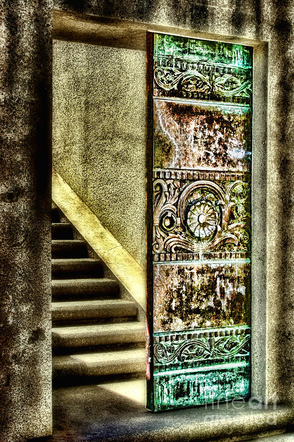 Wrigleys Tower Bronze Doors by Diana Sainz Photograph by Diana Raquel Sainz