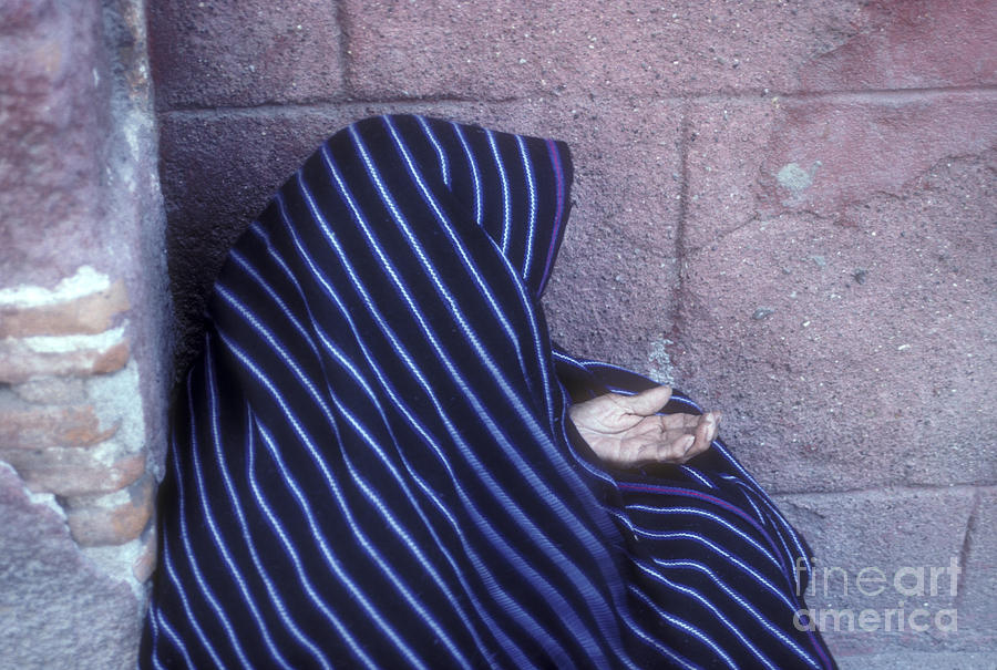 Wrinkled Hand of Poverty Mexico Photograph by John  Mitchell