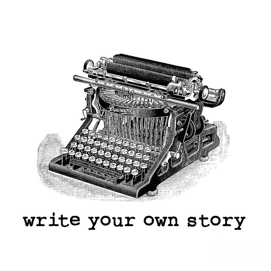 Vintage Photograph - Write Your Own Story by Edward Fielding