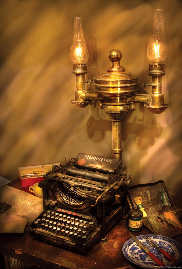 Writer - Remington Typewriter Photograph by Mike Savad