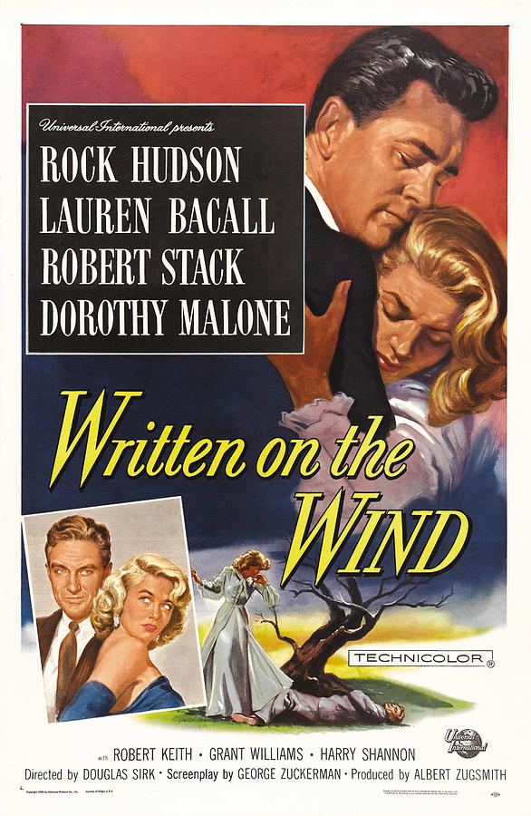 Movie Photograph - Written On The Wind, Us Poster Art, Top by Everett