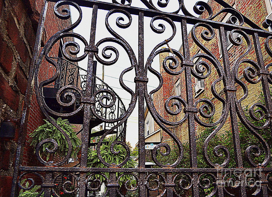 Wrought Iron Garden Patio Photograph by Amy Lucid