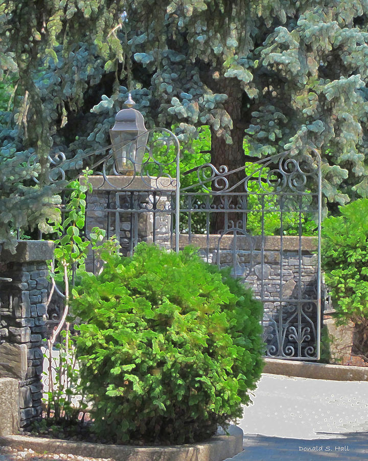 Wrought Iron Gate Photograph by Donald S Hall