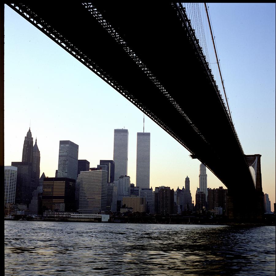 WTC and Brooklyn Bridge Photograph by Victor Parker - Pixels