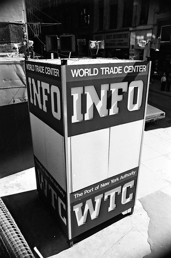 WTC info sign Photograph by William Haggart
