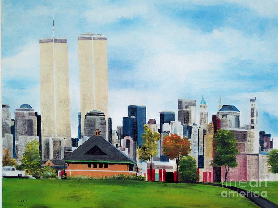 WTC-The Garden Painting by Kenneth Harris