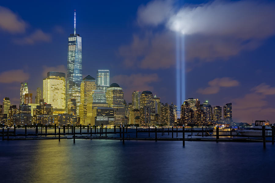 WTC Tribute In Lights NYC 1 Photograph by Susan Candelario