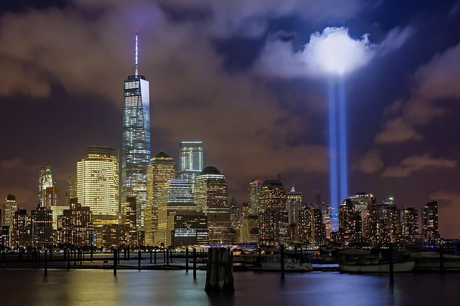 WTC Tribute In Lights NYC Photograph by Susan Candelario
