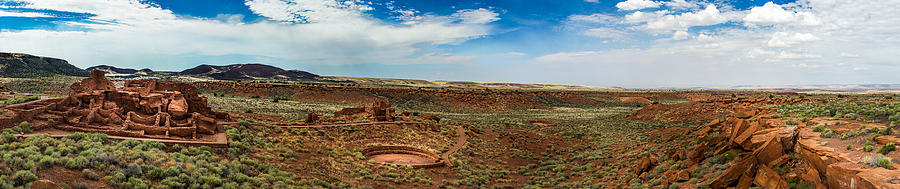 Wupatki Pueblo Panorama Photograph by Chris Bordeleau