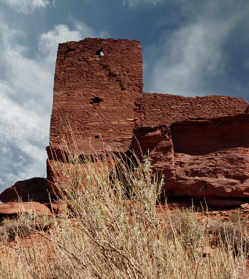 Wukoki Pueblo Ruins Photograph by Alan Socolik