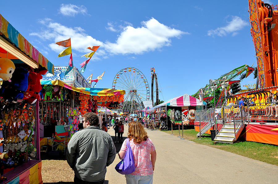 Ferris Wheel Photograph - WV State Fair 2013 by Todd Hostetter