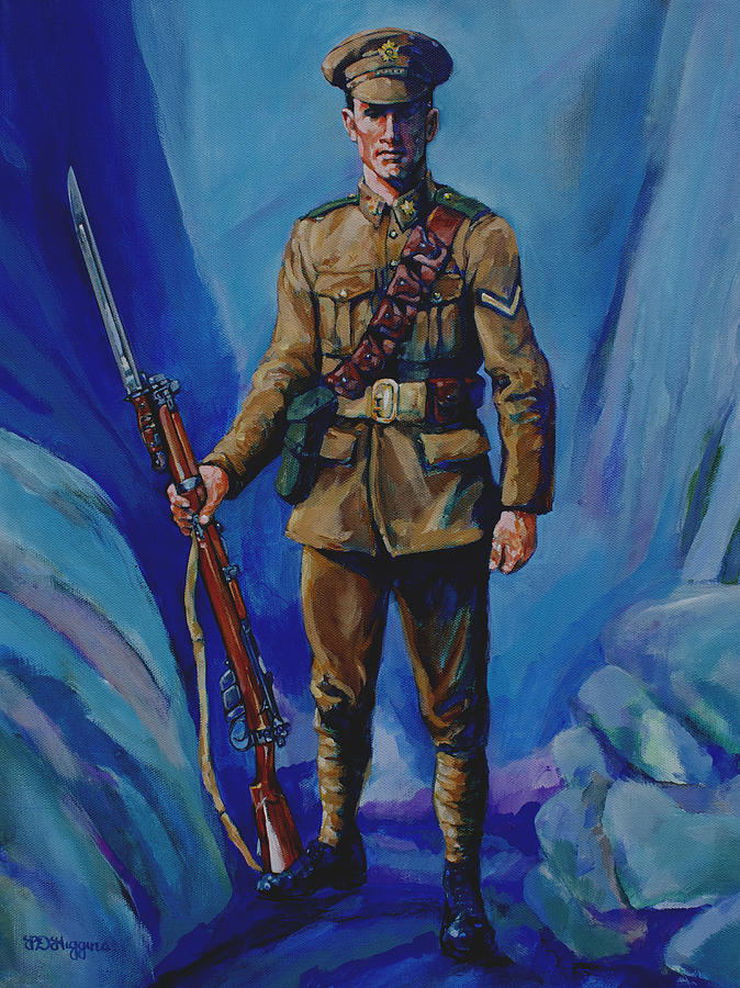 Ww 1 Soldier Painting by Derrick Higgins