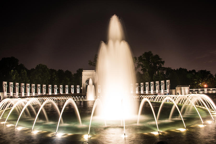 WW II Fountain Photograph by Jacki Marino - Pixels