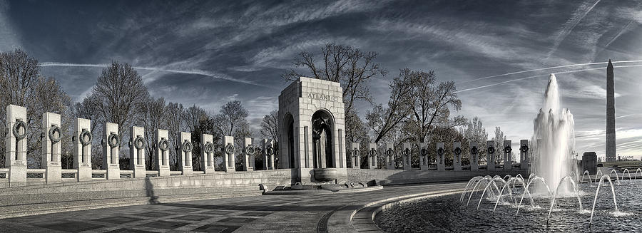 WW II Memorial  Photograph by Robert Fawcett
